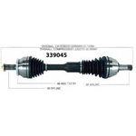 Order WORLDPARTS - 339045 - New CV Shaft For Your Vehicle