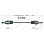 Order New CV Shaft by WORLDPARTS - 339052 For Your Vehicle
