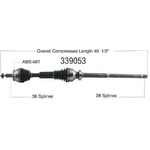 Order New CV Shaft by WORLDPARTS - 339053 For Your Vehicle