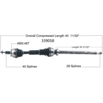 Order New CV Shaft by WORLDPARTS - 339058 For Your Vehicle