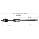 Order New CV Shaft by WORLDPARTS - 339085 For Your Vehicle