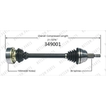 Order New CV Shaft by WORLDPARTS - 349001 For Your Vehicle