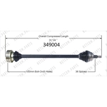 Order New CV Shaft by WORLDPARTS - 349004 For Your Vehicle