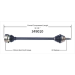 Order Arbre CV neuf par WORLDPARTS - 349010 For Your Vehicle