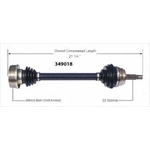 Order New CV Shaft by WORLDPARTS - 349018 For Your Vehicle