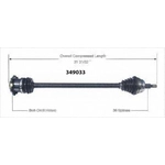 Order New CV Shaft by WORLDPARTS - 349033 For Your Vehicle
