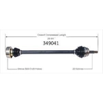 Order New CV Shaft by WORLDPARTS - 349041 For Your Vehicle