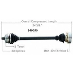 Order New CV Shaft by WORLDPARTS - 349050 For Your Vehicle