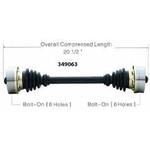 Order New CV Shaft by WORLDPARTS - 349063 For Your Vehicle