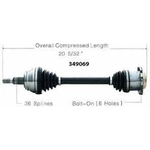 Order New CV Shaft by WORLDPARTS - 349069 For Your Vehicle