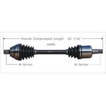 Order New CV Shaft by WORLDPARTS - 349084 For Your Vehicle
