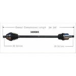 Order New CV Shaft by WORLDPARTS - 349085 For Your Vehicle