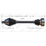 Order New CV Shaft by WORLDPARTS - 349086 For Your Vehicle
