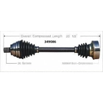 Order New CV Shaft by WORLDPARTS - 349086 For Your Vehicle