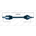 Order Arbre CV neuf par WORLDPARTS - 349090 For Your Vehicle