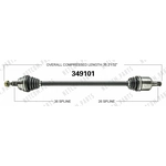 Order New CV Shaft by WORLDPARTS - 349101 For Your Vehicle