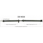 Order New Drive Shaft Assembly by WORLDPARTS - DS16038 For Your Vehicle