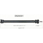 Order New Drive Shaft Assembly by WORLDPARTS - DS25001 For Your Vehicle