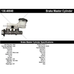 Order New Master Cylinder by CENTRIC PARTS - 130.40048 For Your Vehicle