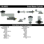 Order New Master Cylinder by CENTRIC PARTS - 130.40052 For Your Vehicle
