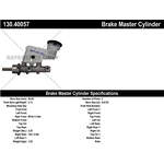 Order New Master Cylinder by CENTRIC PARTS - 130.40057 For Your Vehicle
