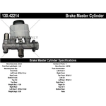 Order New Master Cylinder by CENTRIC PARTS - 130.42214 For Your Vehicle