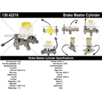 Order New Master Cylinder by CENTRIC PARTS - 130.42218 For Your Vehicle
