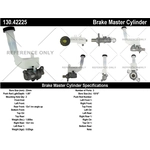Order New Master Cylinder by CENTRIC PARTS - 130.42225 For Your Vehicle