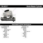 Order New Master Cylinder by CENTRIC PARTS - 130.42317 For Your Vehicle