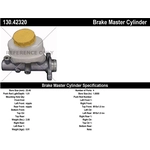 Order New Master Cylinder by CENTRIC PARTS - 130.42320 For Your Vehicle