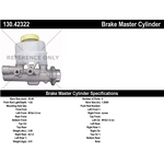 Order New Master Cylinder by CENTRIC PARTS - 130.42322 For Your Vehicle