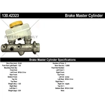 Order New Master Cylinder by CENTRIC PARTS - 130.42323 For Your Vehicle