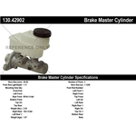 Order New Master Cylinder by CENTRIC PARTS - 130.42902 For Your Vehicle