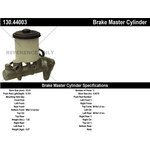 Order New Master Cylinder by CENTRIC PARTS - 130.44003 For Your Vehicle