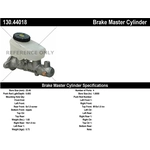 Order New Master Cylinder by CENTRIC PARTS - 130.44018 For Your Vehicle
