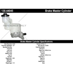 Order New Master Cylinder by CENTRIC PARTS - 130.44045 For Your Vehicle