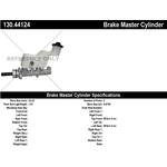 Order New Master Cylinder by CENTRIC PARTS - 130.44124 For Your Vehicle