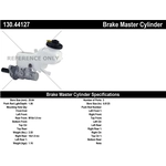 Order New Master Cylinder by CENTRIC PARTS - 130.44127 For Your Vehicle
