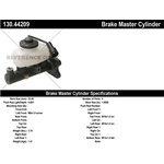 Order New Master Cylinder by CENTRIC PARTS - 130.44209 For Your Vehicle