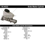 Order New Master Cylinder by CENTRIC PARTS - 130.44222 For Your Vehicle