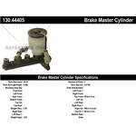 Order New Master Cylinder by CENTRIC PARTS - 130.44405 For Your Vehicle
