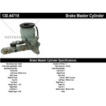 Order New Master Cylinder by CENTRIC PARTS - 130.44719 For Your Vehicle