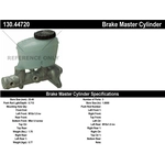 Order New Master Cylinder by CENTRIC PARTS - 130.44720 For Your Vehicle