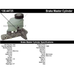 Order New Master Cylinder by CENTRIC PARTS - 130.44725 For Your Vehicle