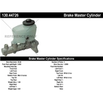 Order New Master Cylinder by CENTRIC PARTS - 130.44726 For Your Vehicle