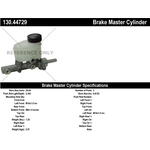 Order New Master Cylinder by CENTRIC PARTS - 130.44729 For Your Vehicle