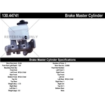Order New Master Cylinder by CENTRIC PARTS - 130.44741 For Your Vehicle