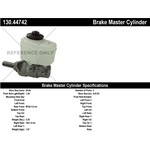 Order New Master Cylinder by CENTRIC PARTS - 130.44742 For Your Vehicle