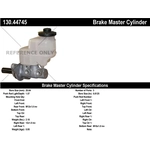 Order New Master Cylinder by CENTRIC PARTS - 130.44745 For Your Vehicle