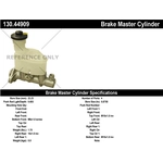 Order New Master Cylinder by CENTRIC PARTS - 130.44909 For Your Vehicle